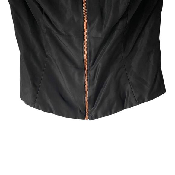 Animale Black Zipper Front and Open Back Detail si3 36 US small - Picture 4 of 8